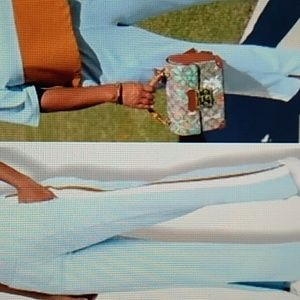 Women's Wild Fable jogger pants size xs side pockets blue w white & brown